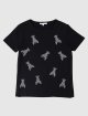 Чёрная футболка PATRIZIA PEPE KIDS: фото - Invogue