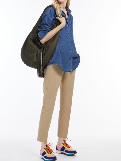 Бежевые брюки WEEKEND MAX MARA: фото 4 - Invogue