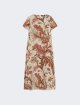 Сукня з принтом WEEKEND MAX MARA шовкова: фото - Invogue