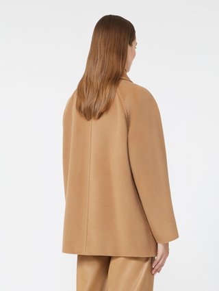 Темно-бежевое пальто MAX MARA из шерсти: фото 3 - Invogue