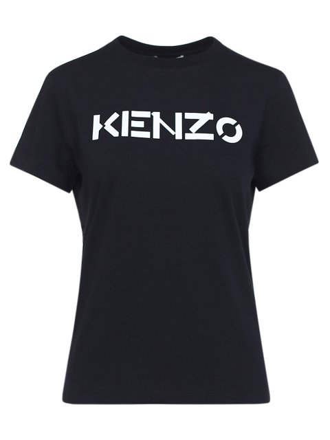 Чёрная футболка KENZO: фото - Invogue
