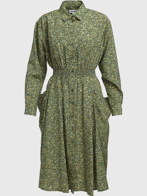 Зелёное платье KENZO: фото - Invogue