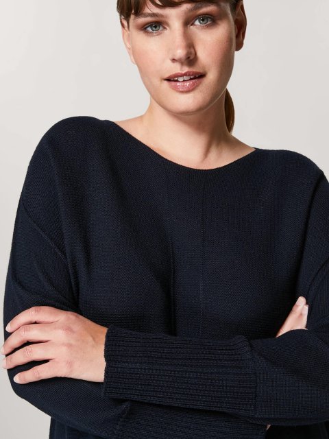 Тёмно-Синее платье PERSONA: фото 2 - Invogue