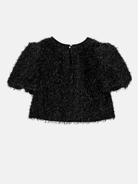 Чёрная блуза MONNALISA: фото 1 - Invogue