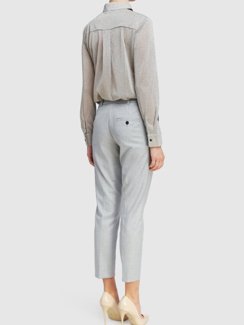 Серые брюки MARELLA: фото 2 - Invogue