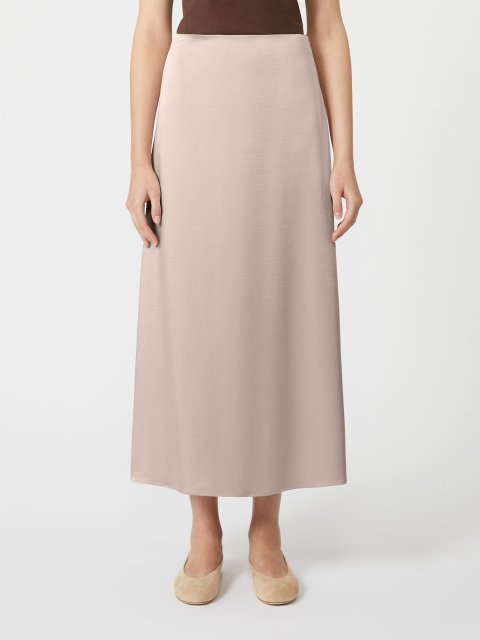 Рожева спідниця WEEKEND MAX MARA атласна: фото 2 - Invogue