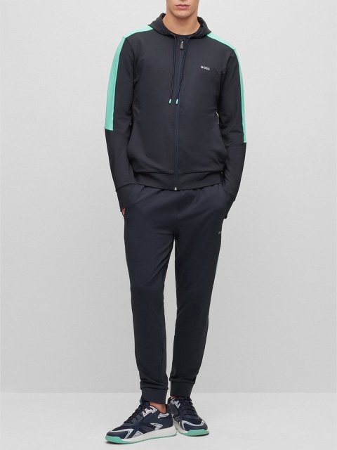 Тёмно-синяя кофта спорт BOSS: фото 1 - Invogue