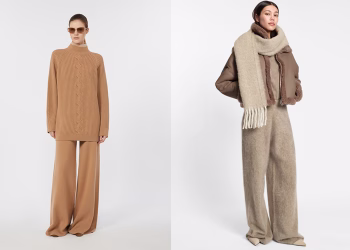 Как носить широкие брюки зимой: сочетания с верхней одеждой и обувью: фото - Invogue