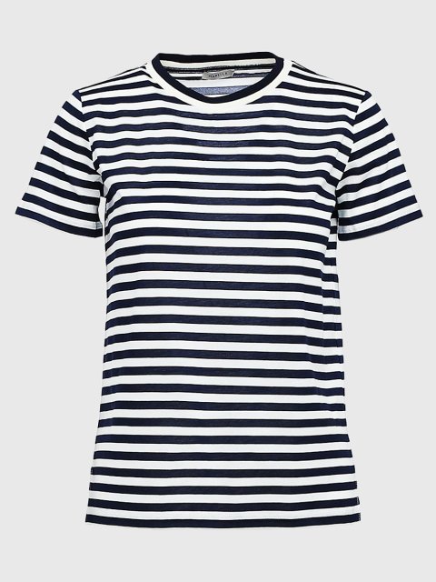 Тёмно-синяя футболка MARELLA: фото - Invogue