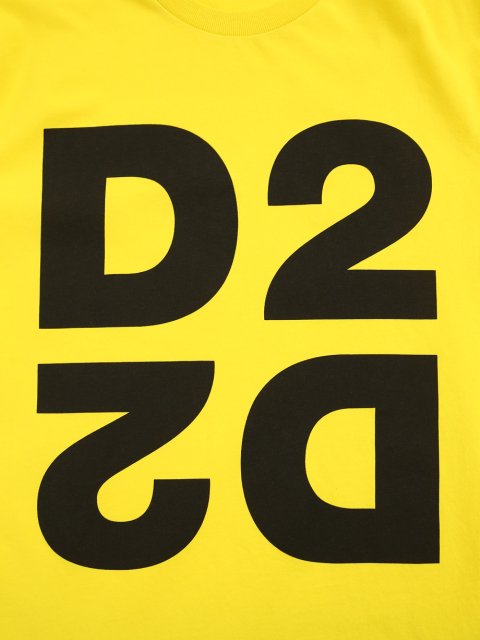 Жовта футболка DSQUARED KID : фото 4 - Invogue