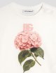 Біла футболка Dolce&Gabbana з квітковим принтом: фото 1 - Invogue