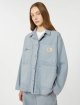 Блакитний жакет WEEKEND MAX MARA з чистої бавовни: фото 4 - Invogue