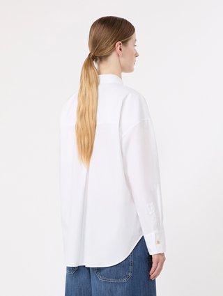 Біла сорочка Max Mara з бавовни: фото 3 - Invogue