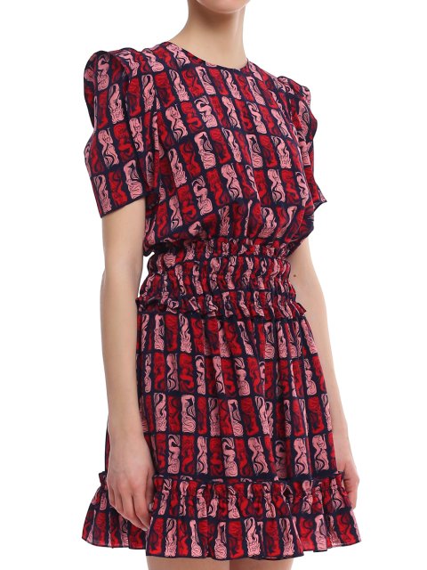 Синее платье KENZO: фото 5 - Invogue