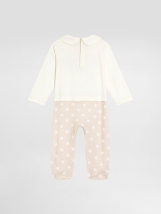 Разноцветный комбинезон, шапочка, слюнявчик DOLCE&GABBANA KIDS из хлопка: фото 2 - Invogue