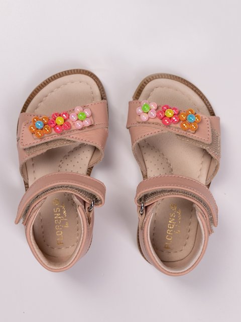 Рожеві босоніжки FLORENS : фото 2 - Invogue