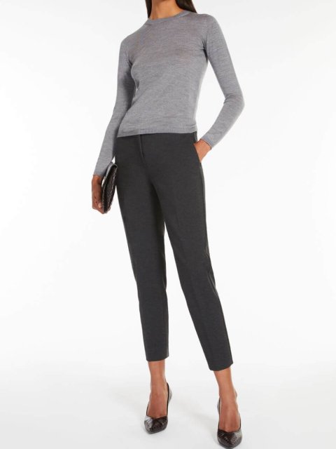 Серый свитер MAX MARA: фото 3 - Invogue