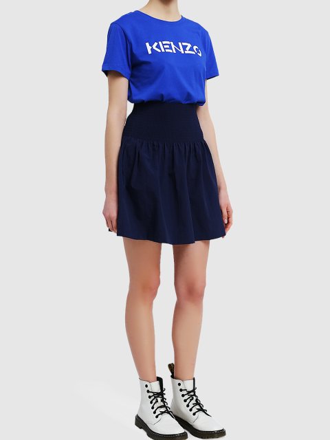 Тёмно-синяя юбка KENZO: фото 1 - Invogue