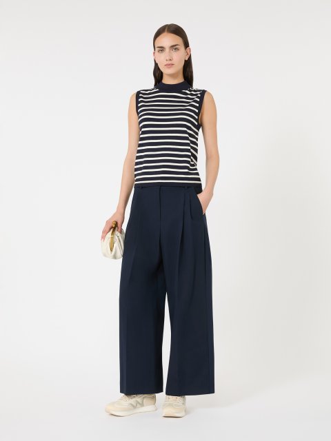 Топ у смужку WEEKEND MAX MARA з суміші віскози: фото 1 - Invogue