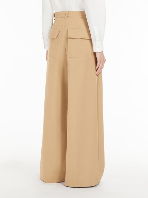 Бежеві брюки WEEKEND MAX MARA широкі: фото 3 - Invogue