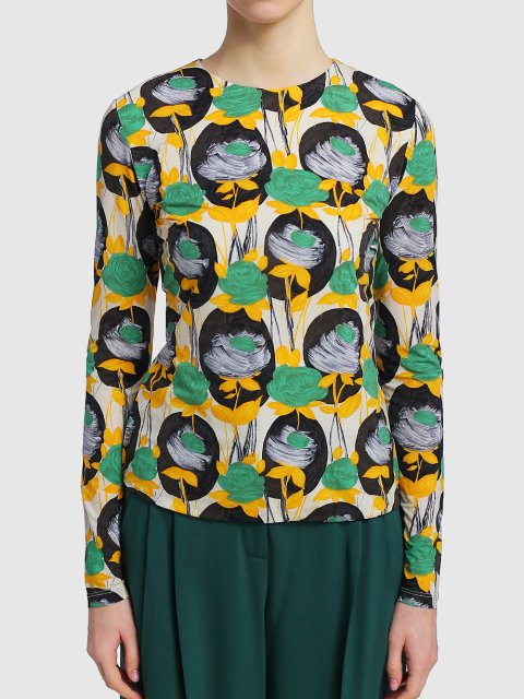 Зелёный свитер SPORTMAX: фото 3 - Invogue