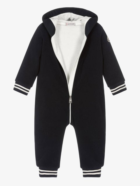 Синий комбинезон MONCLER ENFANT: фото 2 - Invogue