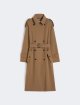Коричневий тренч MAX MARA з вовняного габардину: фото - Invogue