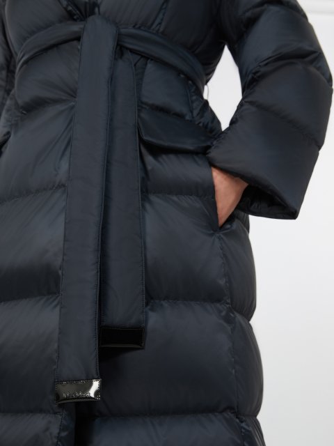 Темно-синій пуховик MAX MARA стьобаний: фото 4 - Invogue