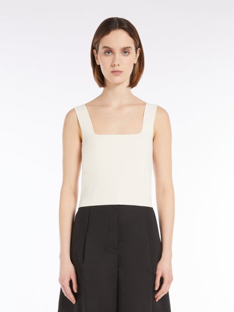 Кремовий топ Weekend Max Mara укорочений: фото 2 - Invogue