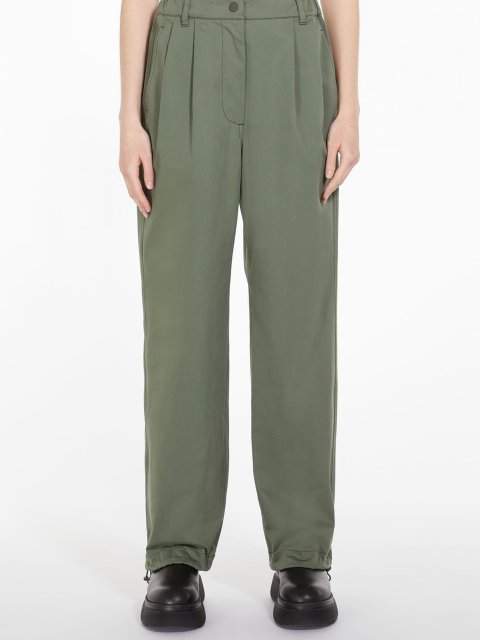 Зелёные брюки WEEKEND MAX MARA: фото 1 - Invogue