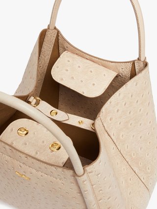 Бежевая сумка MAX MARA: фото 5 - Invogue