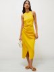 Жовта сукня Marella з атласного крепу: фото 1 - Invogue