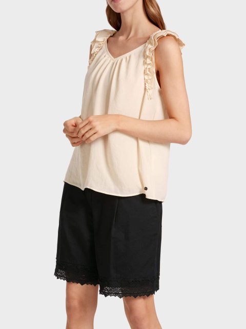 Бежевый топ MARC CAIN: фото 2 - Invogue