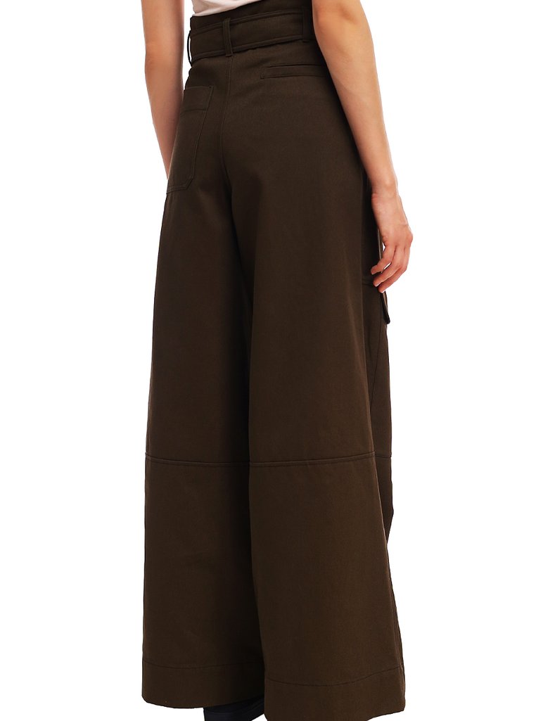 Коричневі брюки WEEKEND MAX MARA : фото 4 - Invogue
