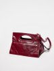 Бордовая сумка MAX&CO из блестящей кожи: фото 3 - Invogue