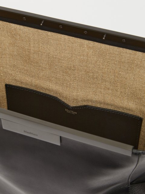 Черная сумка Max Mara из натуральной кожи: фото 4 - Invogue