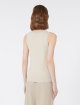 Бежевий топ WEEKEND MAX MARA з еластичної віскозної пряжі: фото 3 - Invogue