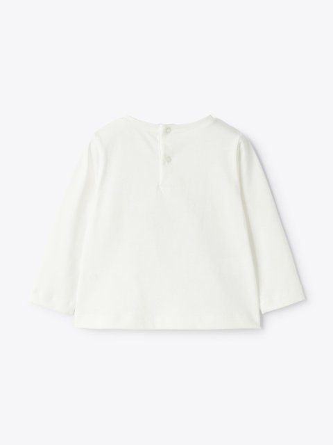 Молочний джемпер IL Gufo з милим принтом: фото 1 - Invogue
