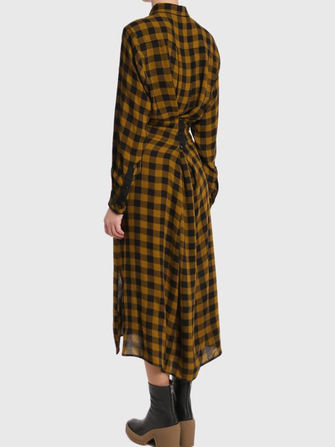 Коричнева сукня KENZO : фото 3 - Invogue