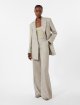 Бежевий жакет Max Mara з льону з візерунком: фото 1 - Invogue