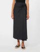 Чорна спідниця Max Mara з атласу з суміші бавовни: фото 2 - Invogue