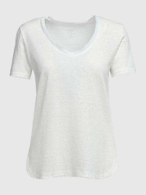 Молочная футболка MARC CAIN: фото - Invogue