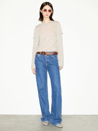 Белая футболка Max&Co из лиоцелла и шерсти: фото 1 - Invogue