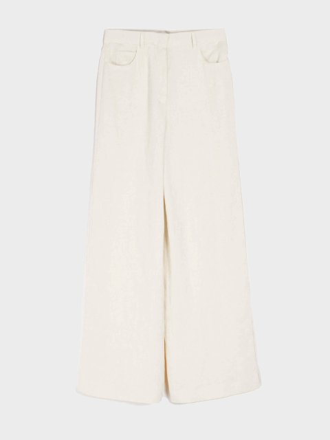 Кремовые брюки MAX MARA: фото - Invogue