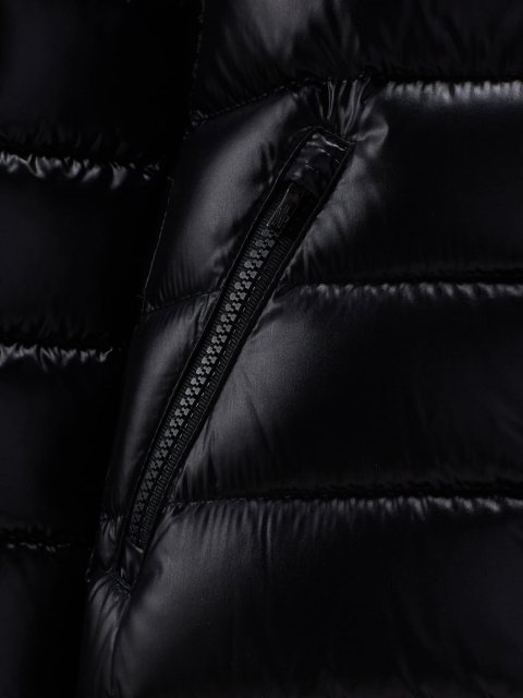 Чорне пальто MONCLER ENFANT : фото 3 - Invogue