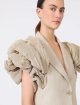 Бежевий жакет Max Mara з льону: фото 4 - Invogue