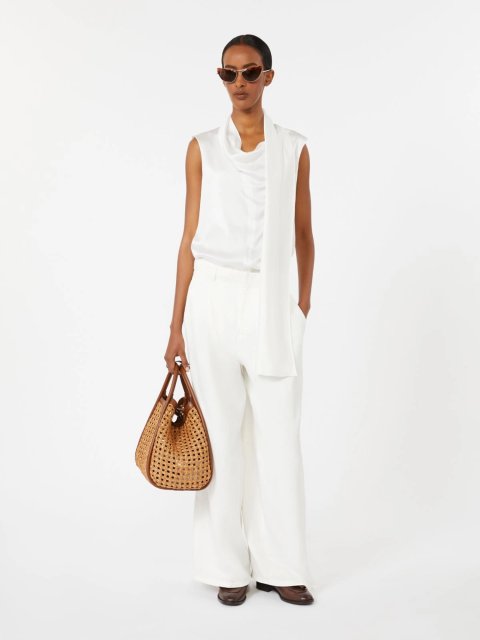 Білий жилет Max Mara з шовку: фото 1 - Invogue