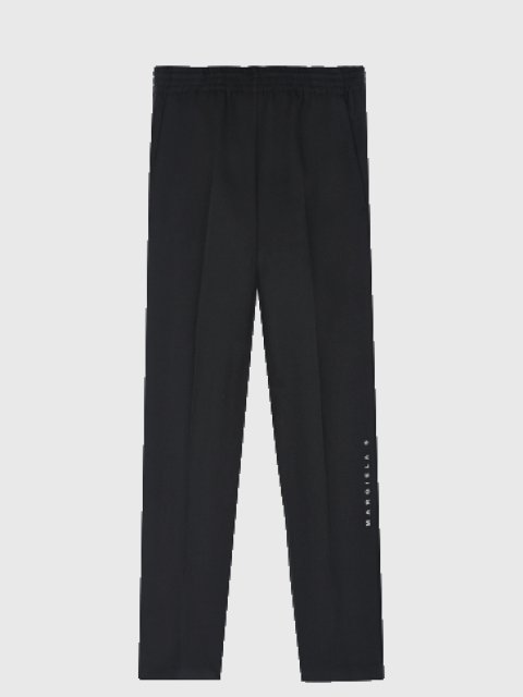 Чёрные брюки MM6 MAISON MARGIELA KIDS: фото - Invogue