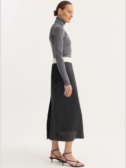 Темно-синя спідниця Róhe з еластинчої вовни: фото 3 - Invogue