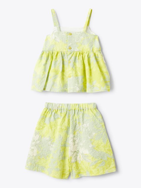 Зеленый комплект IL GUFO из топа и шорт: фото 2 - Invogue